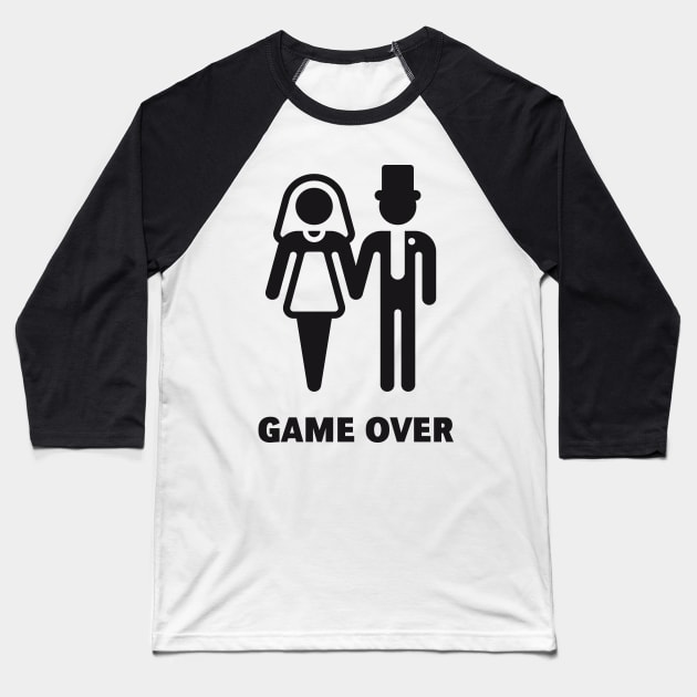 Game Over (Stag Party / Hen Night / Black) Baseball T-Shirt by MrFaulbaum